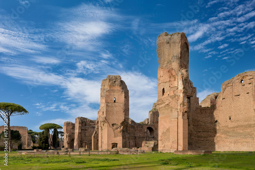 The Baths of Caracalla (Terme di Caracalla) in Rome, Italy