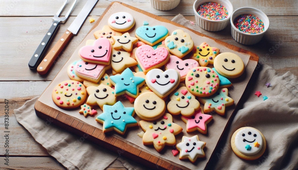 Fototapeta premium lächelnde Kekse