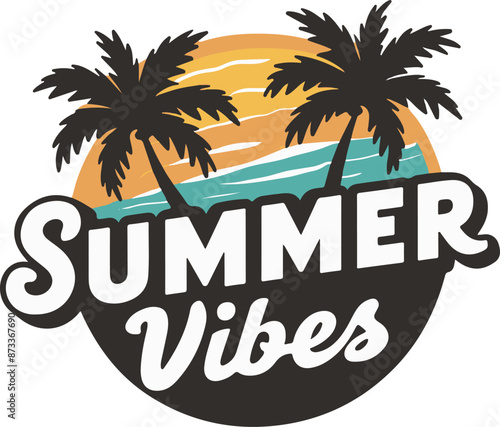 Summer vibes T-shirt Typography Design