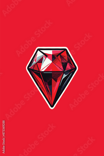 diamond on the background