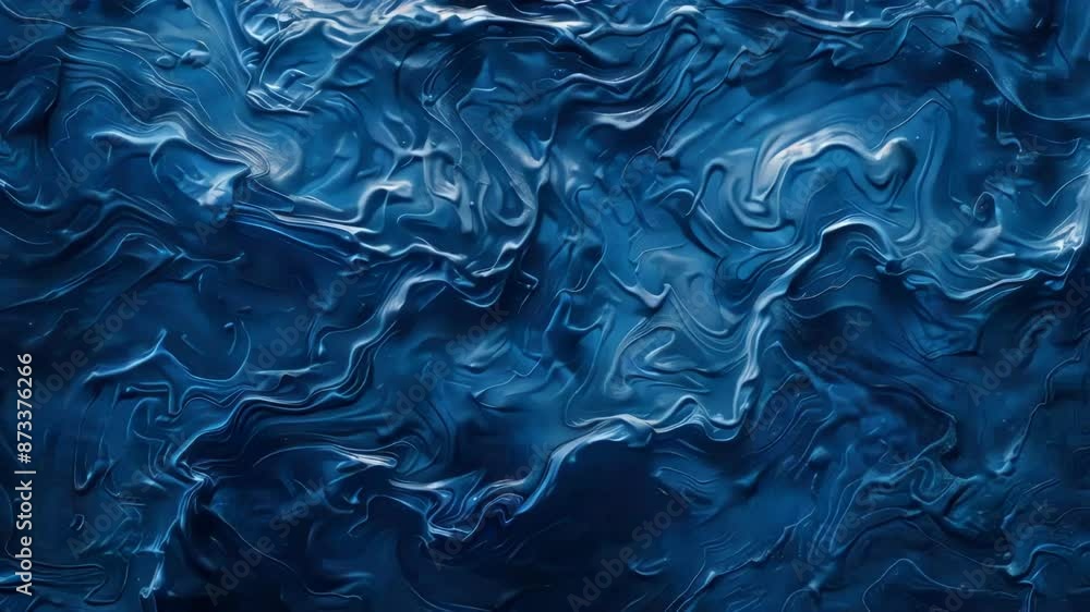 Blue Liquid Texture Close Up Blue Liquid Texture Close Up