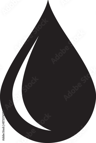 Water drop silhouette vector art, illustration, icon and graphics