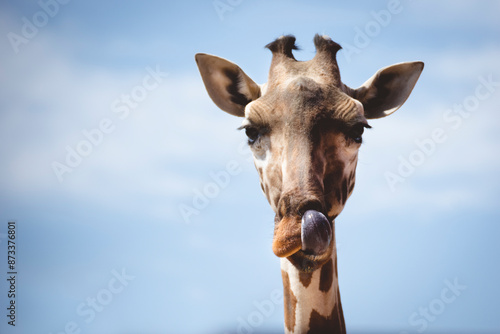 portrait of a giraffe