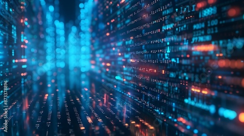 Wallpaper Mural Coding numbers and lines Torontodigital.ca