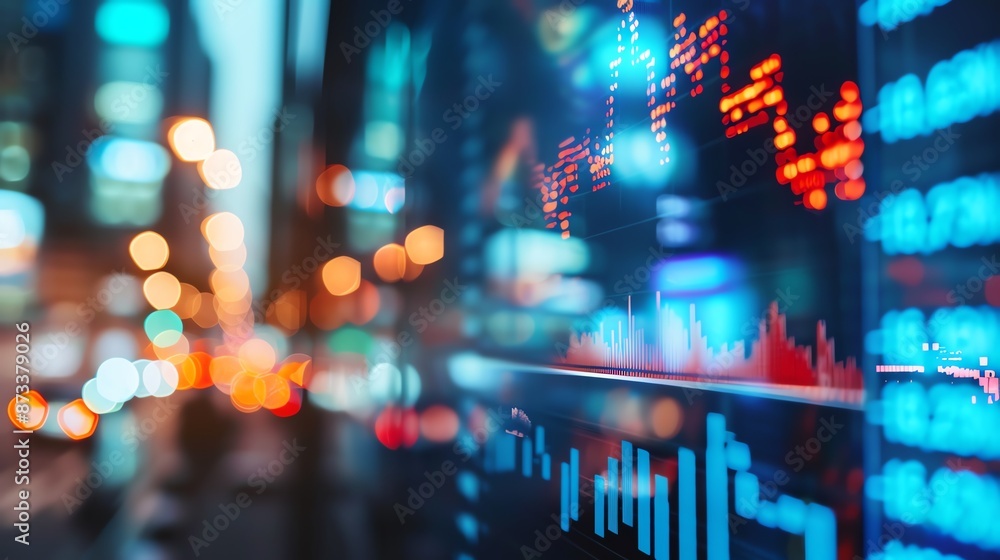 Detailed image of stock market data being analyzed on a computer screen Detailed image of stock market data being analyzed on a computer screen