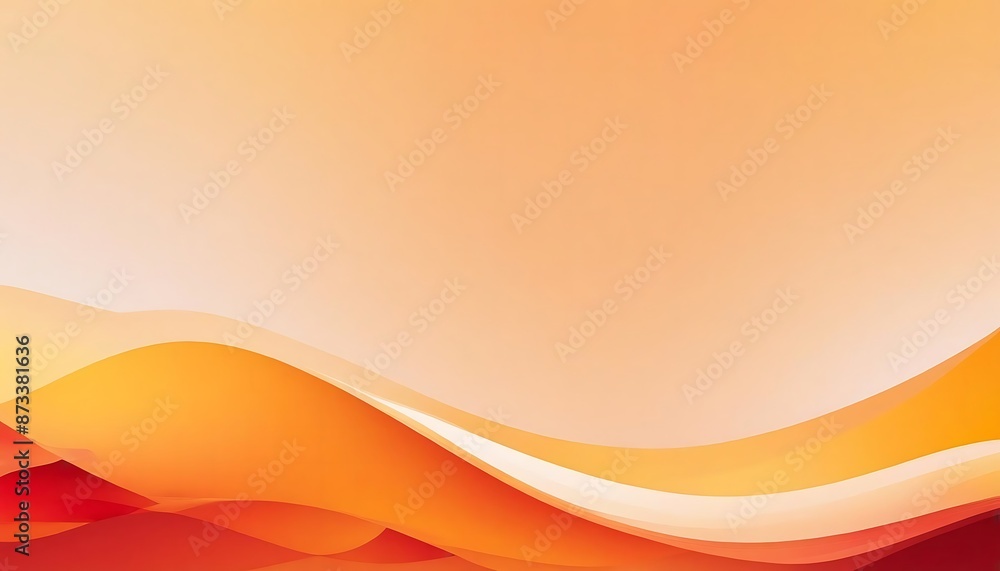 Vibrant Abstract Landscape with Warm Gradient Color Waves Vibrant Abstract Landscape with Warm Gradient Color Waves
