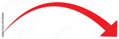 Free Download Long curve arrow business financial goal background design template. Investment economy value growth concept. - GFXLoad