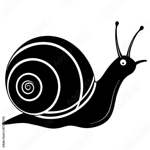 snail vector silhouette 