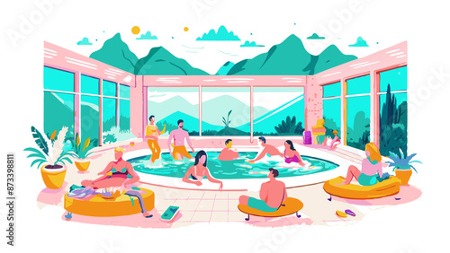Luxurious Spa Resort Experience with Mountain View