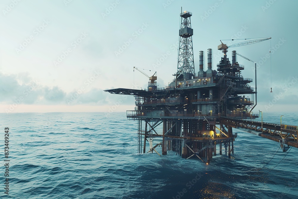 Offshore oil and gas rig platform Offshore oil and gas rig platform
