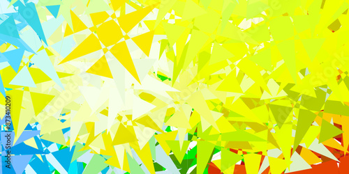 Light Multicolor vector pattern with abstract shapes.