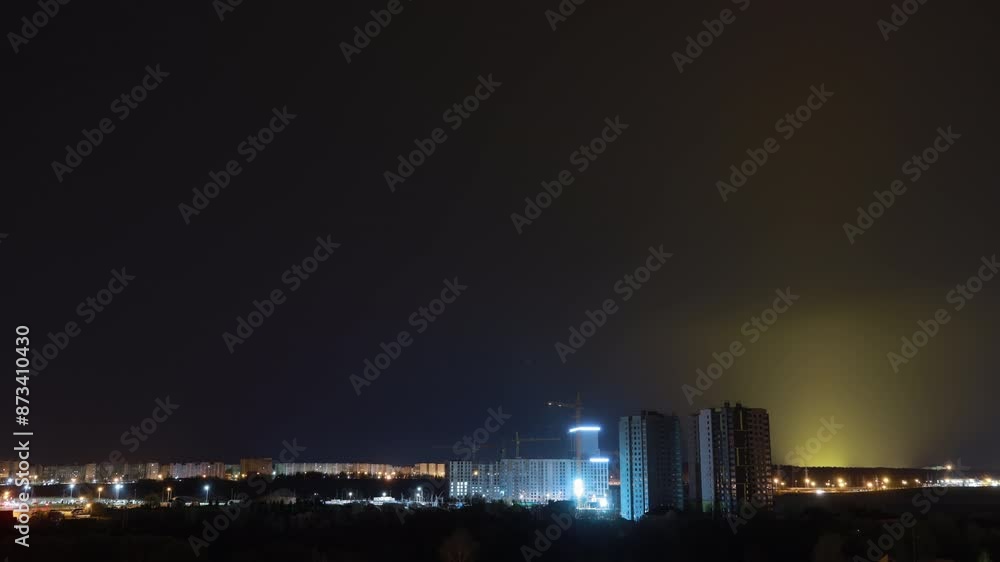 night works with construction site area. Development Multistorey Residential Building in night hours. development on construction site. night time work. Construction And Development Of Modern Multi night works with construction site area. Development Multistorey Residential Building in night hours. development on construction site. night time work. Construction And Development Of Modern Multi