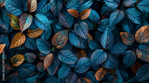 Wallpaper Mural Abstract leaves in the background, a pattern that showcases nature's design. Bright green decoration, a representation of plant life. Torontodigital.ca