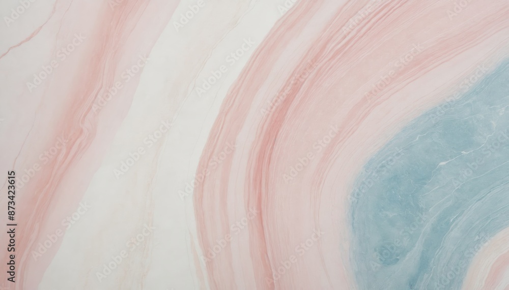 A symphony of soft hues: an abstract watercolor design in pink and blue