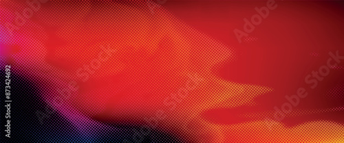 Dotted color gradient, rough sound of halftones. Dotted watercolor painting, dotted pattern.