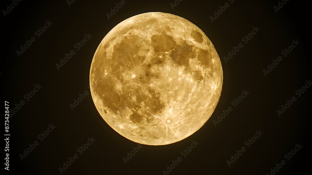 Fototapeta premium A large full moon in a night sky