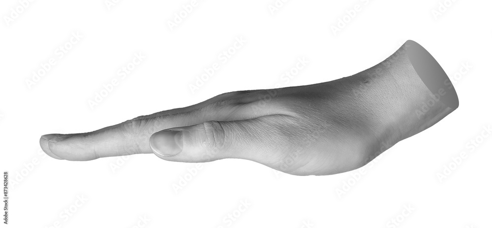 Showing limit of height, gesture, hand sign isolated on white background., transparent cut out PNG Showing limit of height, gesture, hand sign isolated on white background., transparent cut out PNG