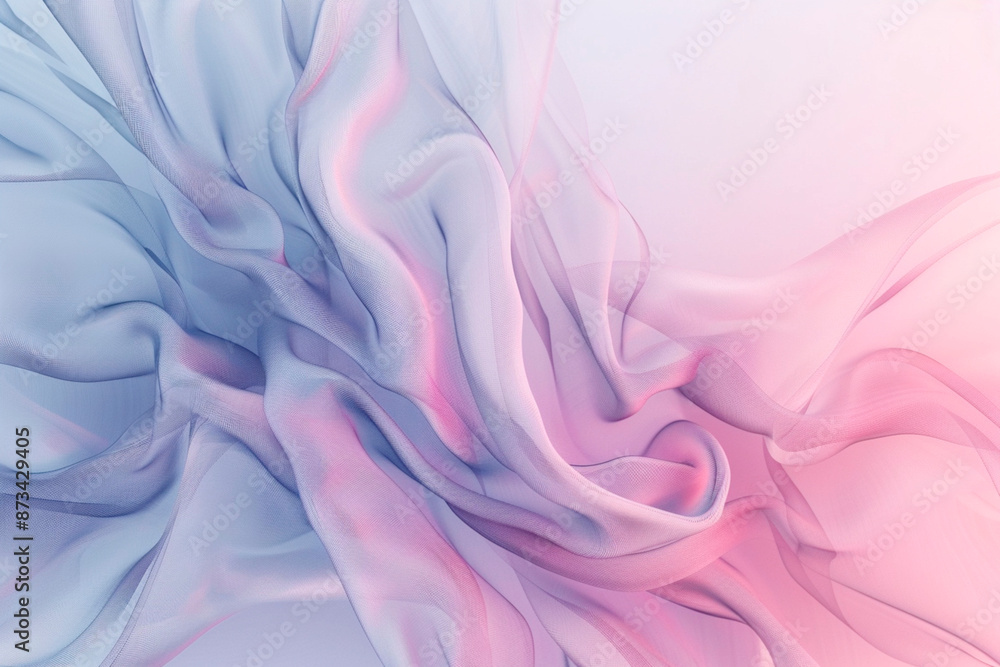 Soft flowing pastel fabric with shades of pink and blue creating a dreamy abstract background Soft flowing pastel fabric with shades of pink and blue creating a dreamy abstract background