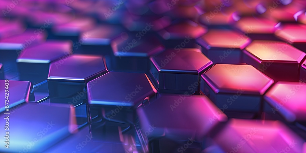 Abstract background with honeycomb and blue and purple shades. Abstract background with honeycomb and blue and purple shades.