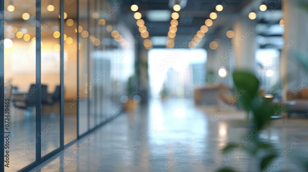 defocus of modern white office defocus of modern white office