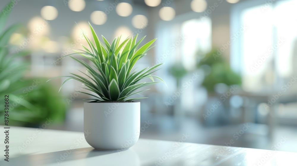 defocus of modern white office defocus of modern white office