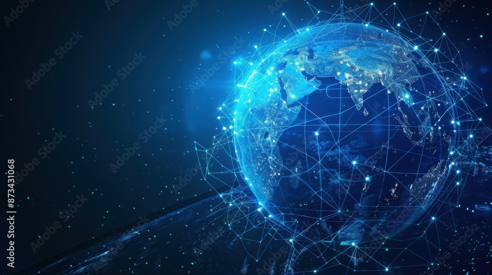 The world wide web in the form of a globe in the phone. global internet connection The world wide web in the form of a globe in the phone. global internet connection