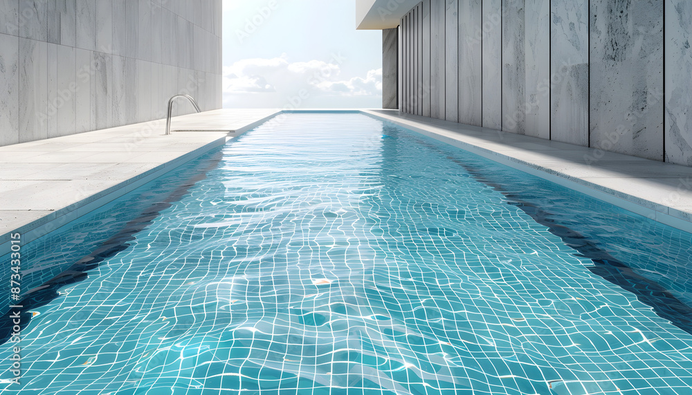 Obraz premium swimming pool in hotel