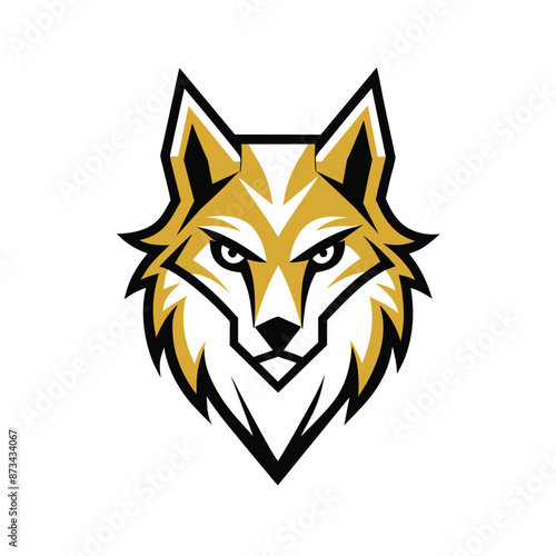  vector wolf logo design template