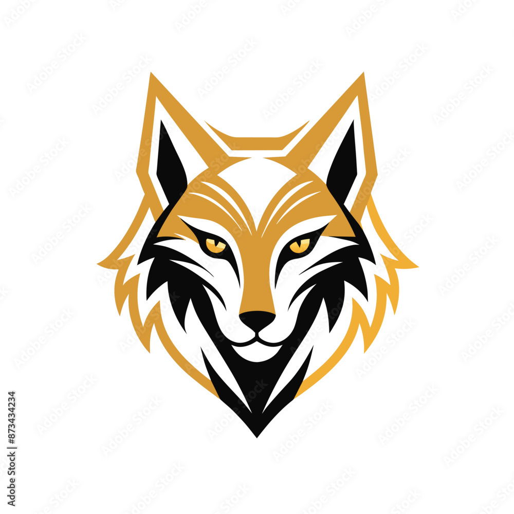 Obraz premium vector wolf logo design template
