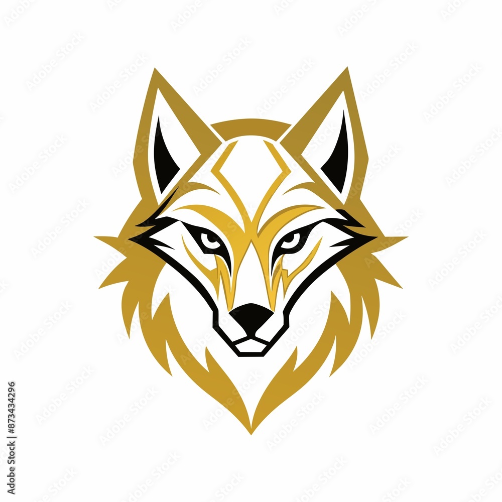 Obraz premium vector wolf logo design template