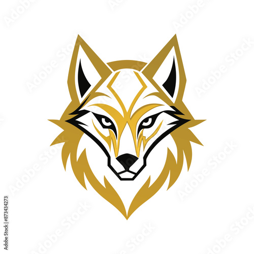  vector wolf logo design template