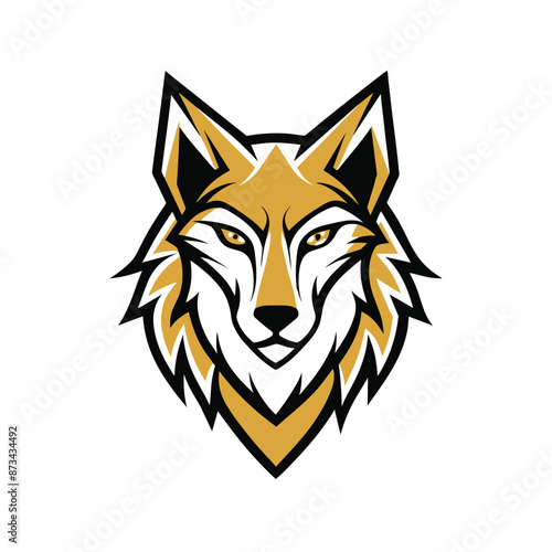  vector wolf logo design template