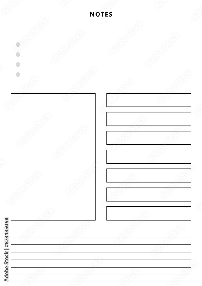 Notes Templates, Notebook Notes Templates, Notebook