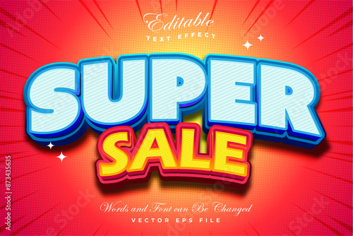 The image of the text "3D Super Sale" has been created with a bold and embossed style effect.
