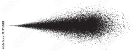 Sprayed black line .Graffiti art design . Noise dispersion logo . Spray effect .Grunge, grainy, gritty texture . Distressed element .vector . Line with shadow effect