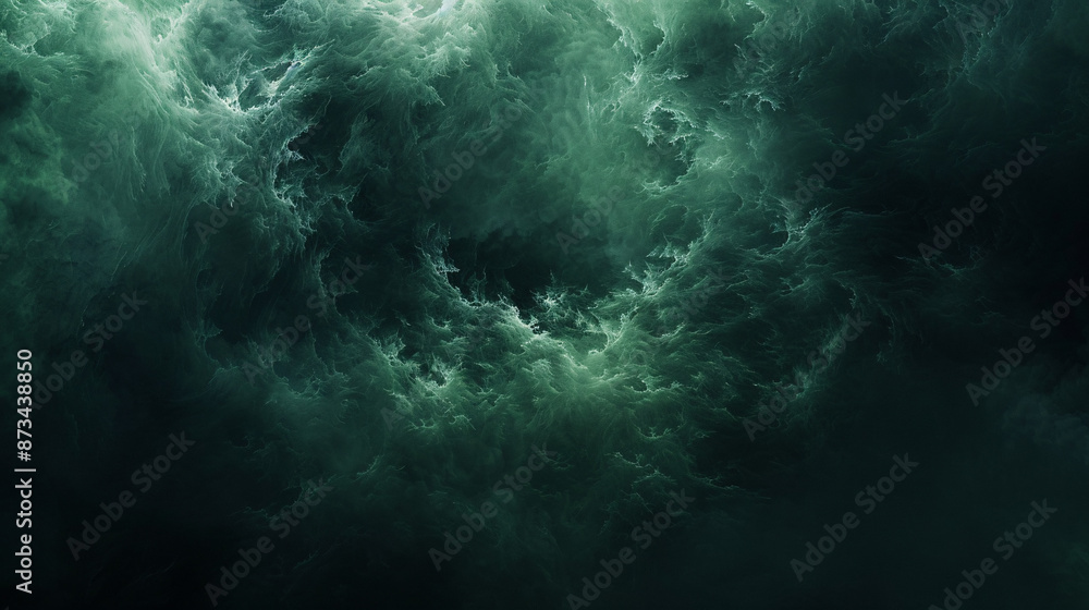 Dark Green Ominous Ambiance - Artistic Image with Copy Space for Creative Projects Dark Green Ominous Ambiance - Artistic Image with Copy Space for Creative Projects