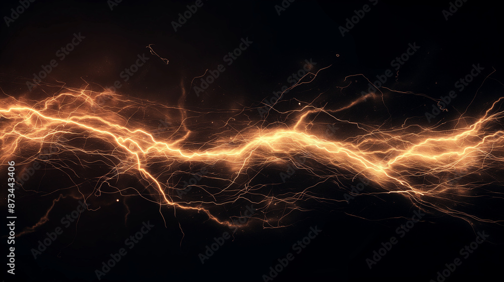 Abstract electric lightning on dark background
Abstract electric lightning on dark background