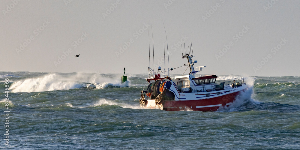 Naklejka premium Tempête à Men Meur - 3