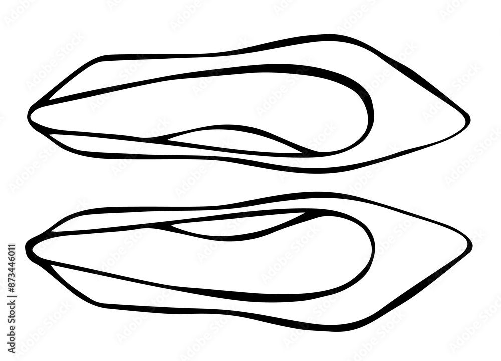 Doodle summer high heels pumps hand drawn in line art style. Png clipart isolated on transparent background Doodle summer high heels pumps hand drawn in line art style. Png clipart isolated on transparent background