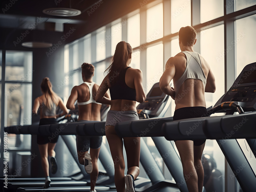 gym equipment, Workout on Gym Photo, Body Building, Fitness club, health and lifestyle, weight loss in gym, gym training, exercising in gym, sports Person running on treadmill in fitness club