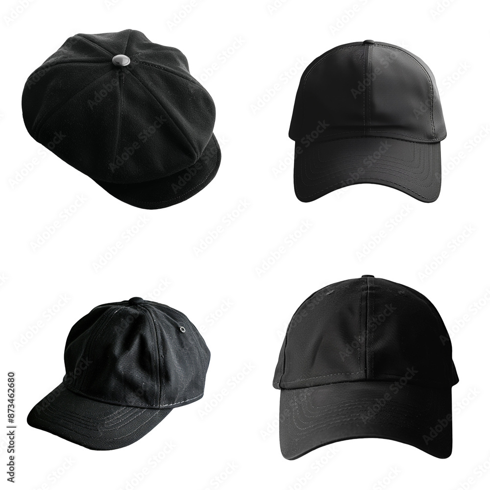 black caps on the PNG background black caps on the PNG background