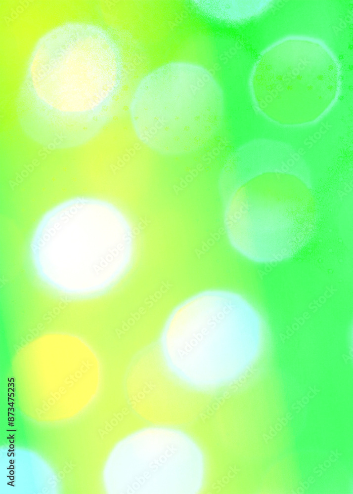 Fototapeta premium Green bokeh vertical background for Banner, Poster, ad, celebration, event and various design works