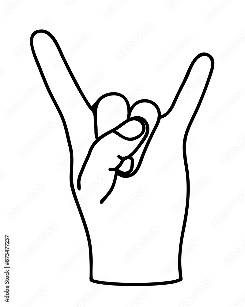 Doodle ROCK icon. Hand drawn gesture symbol. Line art style graphic design element. Png clipart isolated on transparent background Doodle ROCK icon. Hand drawn gesture symbol. Line art style graphic design element. Png clipart isolated on transparent background