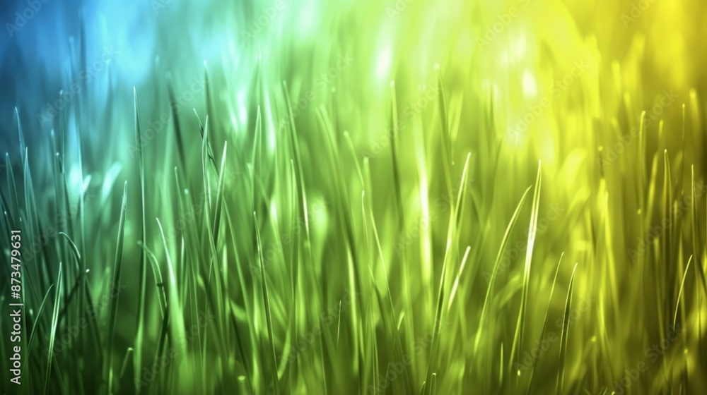 Green Grass in Sunlit Field Green Grass in Sunlit Field