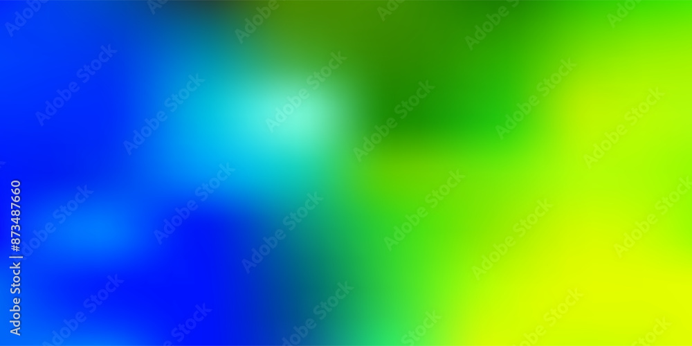 Fototapeta premium Light blue, green vector blur pattern.