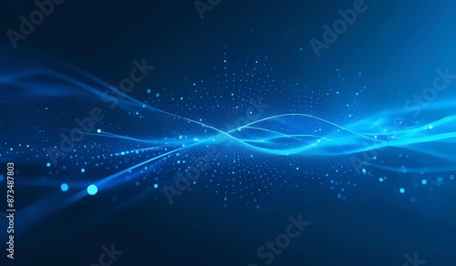 Abstract blue technology illustration background