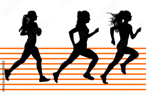 atletas, siluetas, salto, pertiga, deporte, vectores, ilustracion, corriendo, carrera, deporte