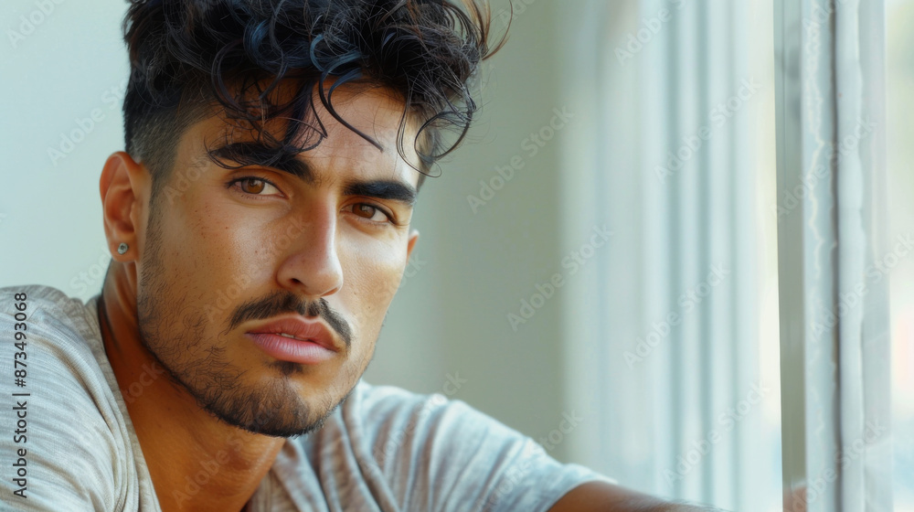 latino handsome man In Boredom latino handsome man In Boredom