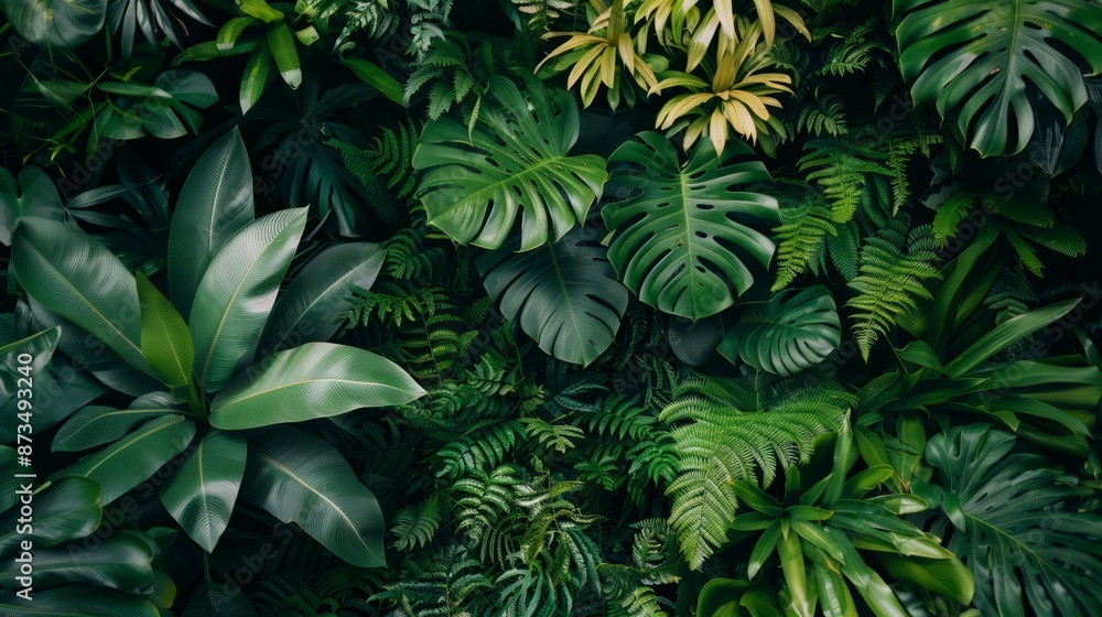High-angle view of a lush, Generative Ai. High-angle view of a lush, Generative Ai.