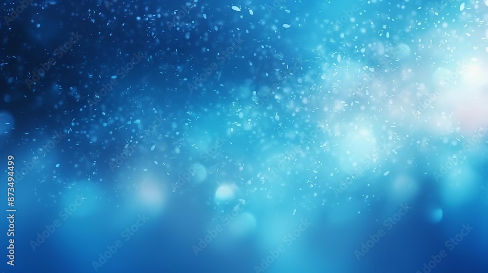 Sparkling Blue Bokeh, a Dreamy and Festive Background Sparkling Blue Bokeh, a Dreamy and Festive Background